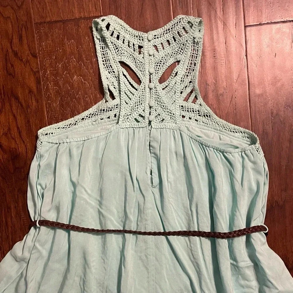 Filly Flair Crochet Flowy Lined Dress - Picture 4 of 10